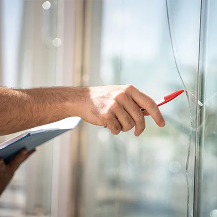 broken glass repair in Elgin, Illinois