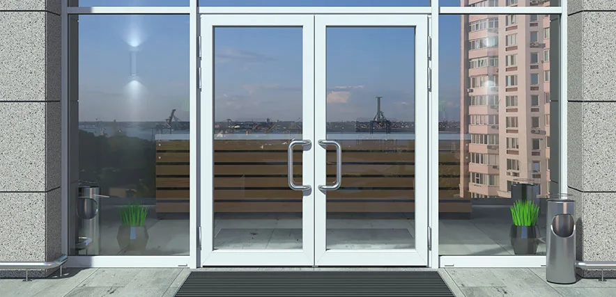 storefront glass repair in Elgin, Illinois